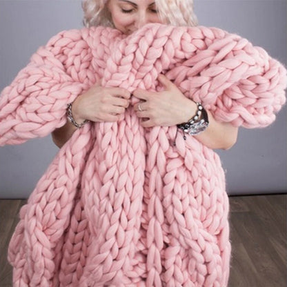 Chunky Knitted Blanket