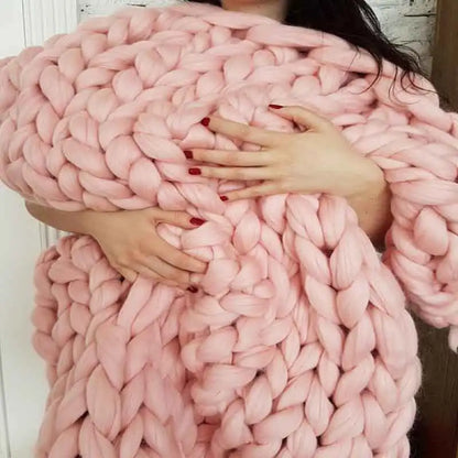 Chunky Knitted Blanket